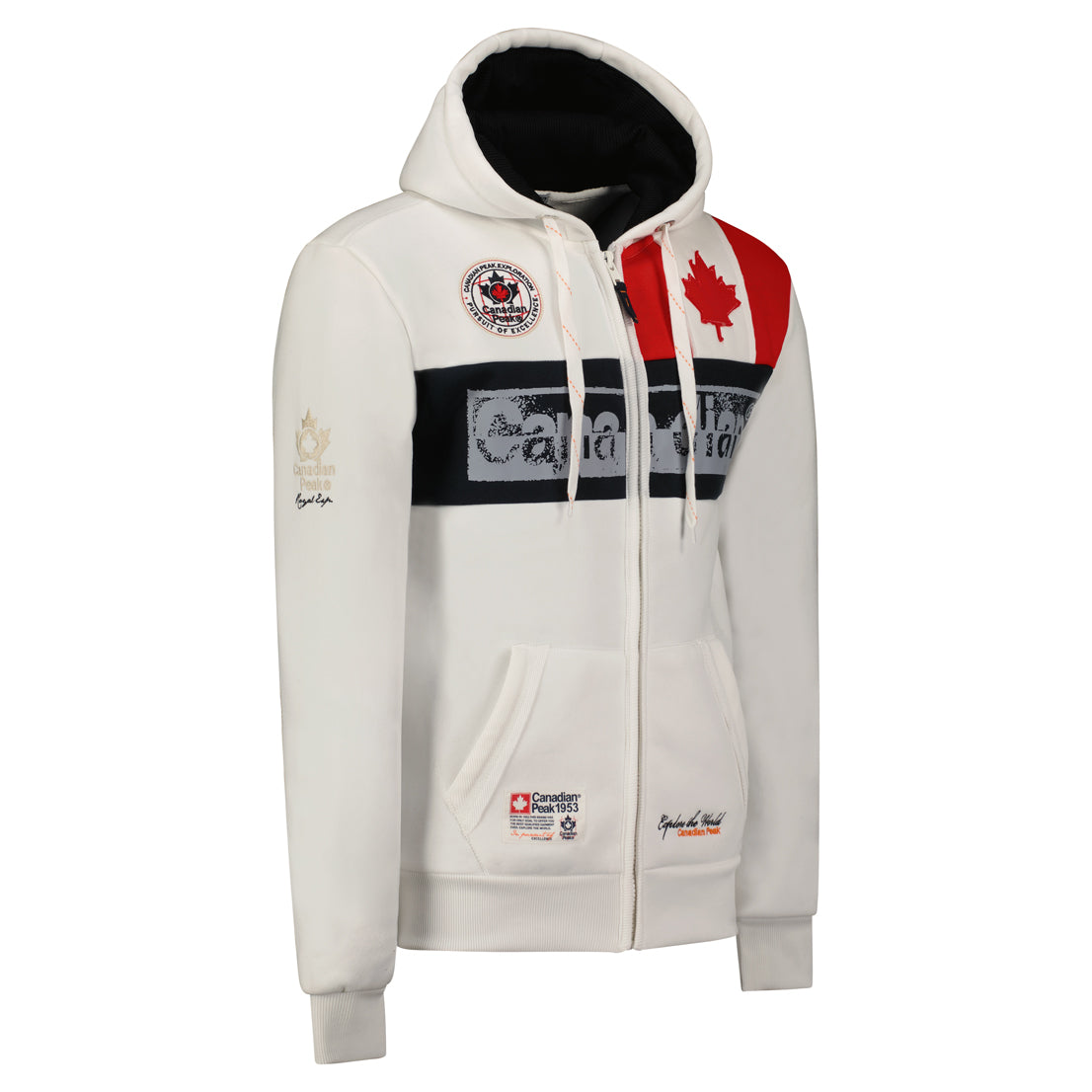 Canadian Peak Flashy Homme Sweat à Capuche Poche Kangourou Chaud BLA
