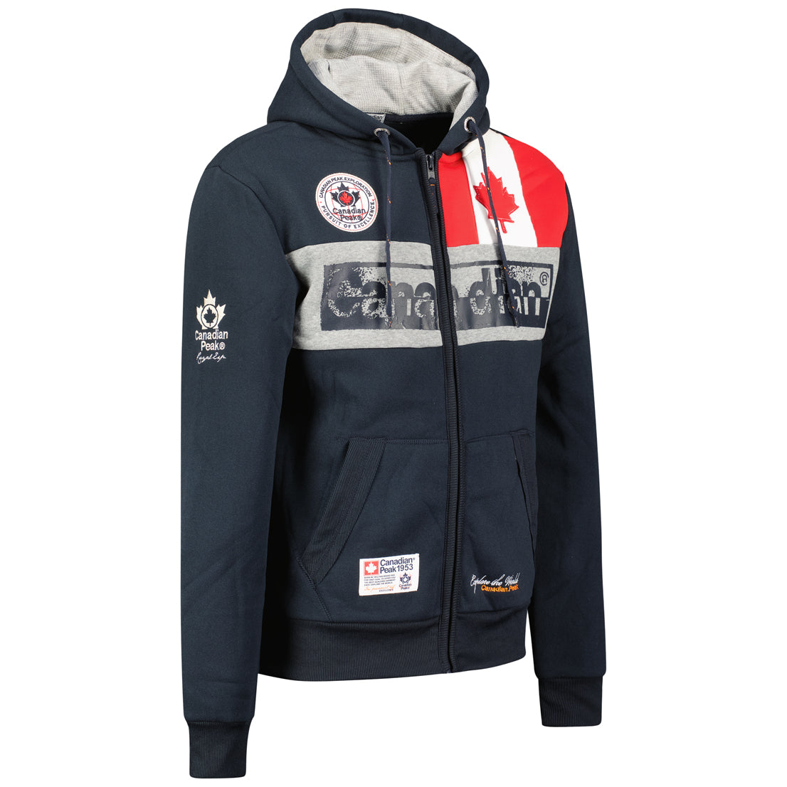 Canadian Peak Flashy Men - Sweat Homme Capuche Poche Kangourou - Vêtement Sweatshirt Hoody Chaud Manches Longues