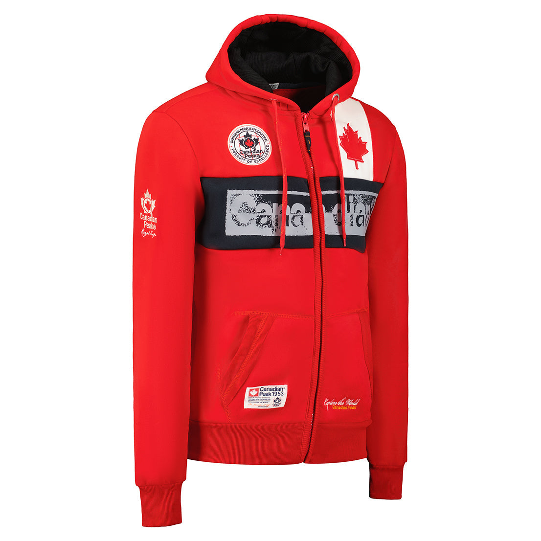 Canadian Peak Flashy Men - Sweat Homme Capuche Poche Kangourou - Vêtement Sweatshirt Hoody Chaud Manches Longues