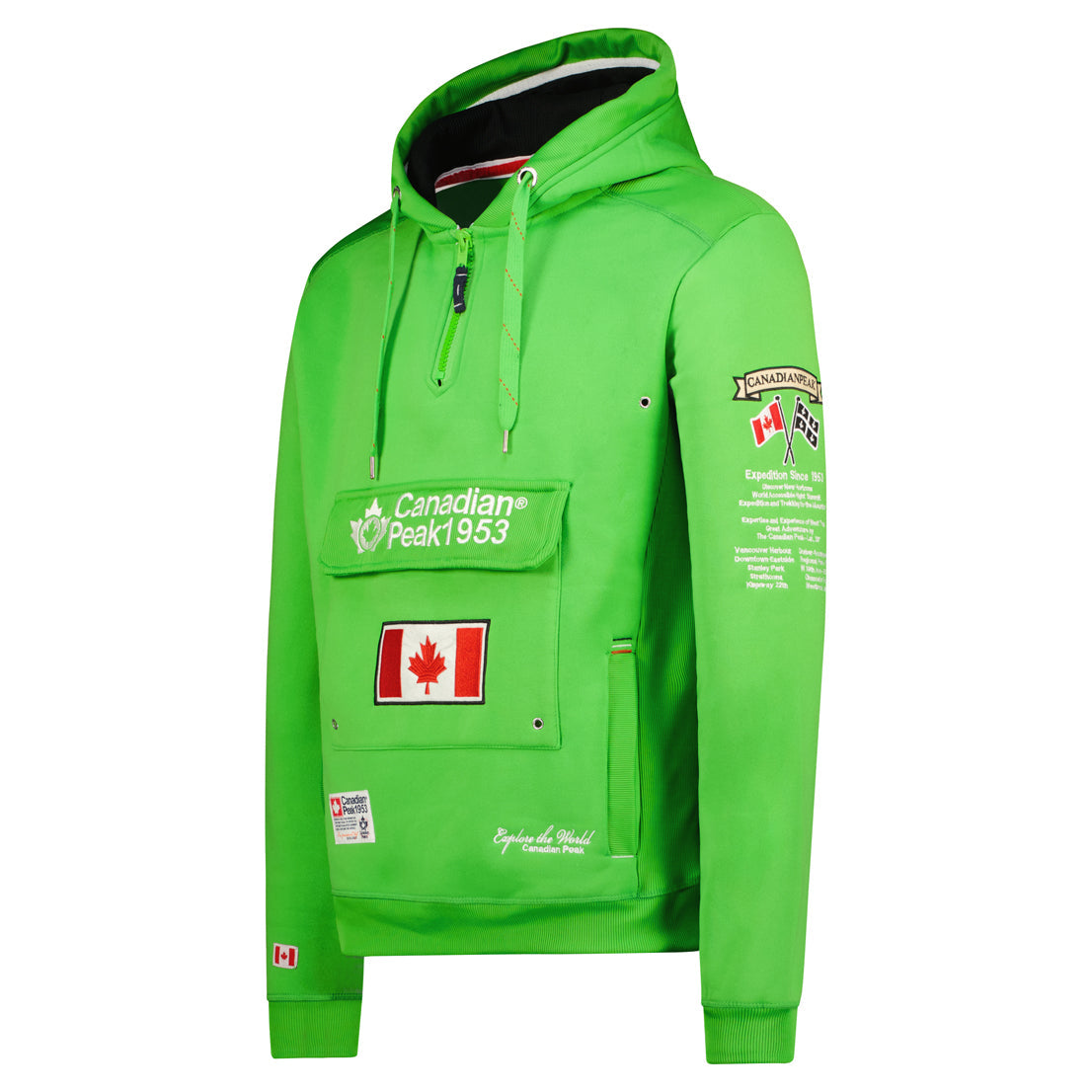 Geographical Norway Galapagos Men - Sweat A Capuche Homme Avec Poches - Sweats Shirts Logo Homme - Sweat Shirt Hoody Manches Longues