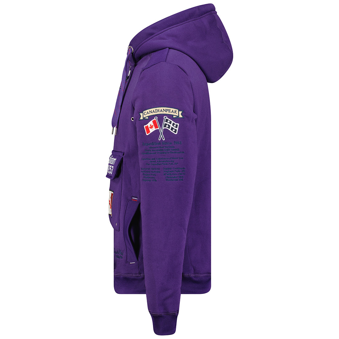 Geographical Norway Galapagos Men - Sweat A Capuche Homme Avec Poches - Sweats Shirts Logo Homme - Sweat Shirt Hoody Manches Longues