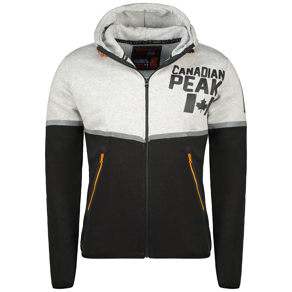 Canadian Peak Ganaseak Men - Sweat Homme Capuche Poche Kangourou - Vêtement Sweatshirt Hoody Chaud Manches Longues