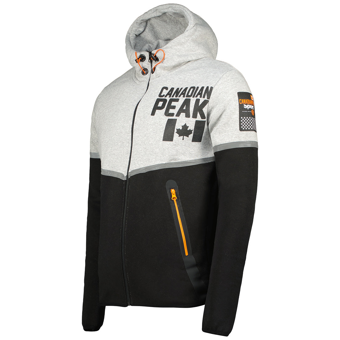 Canadian Peak Ganaseak Men - Sweat Homme Capuche Poche Kangourou - Vêtement Sweatshirt Hoody Chaud Manches Longues