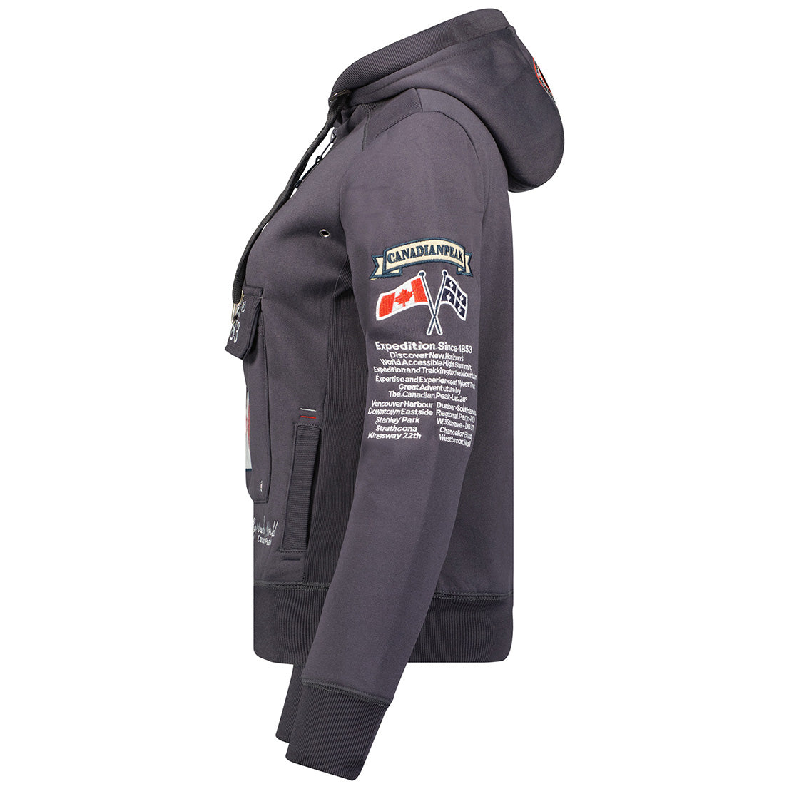 Geographical Norway Gyrelle Lady - Sweat Femme Capuche Avec Poches - Sweatshirt Femmes Manche Pull Manches Longues Chaud