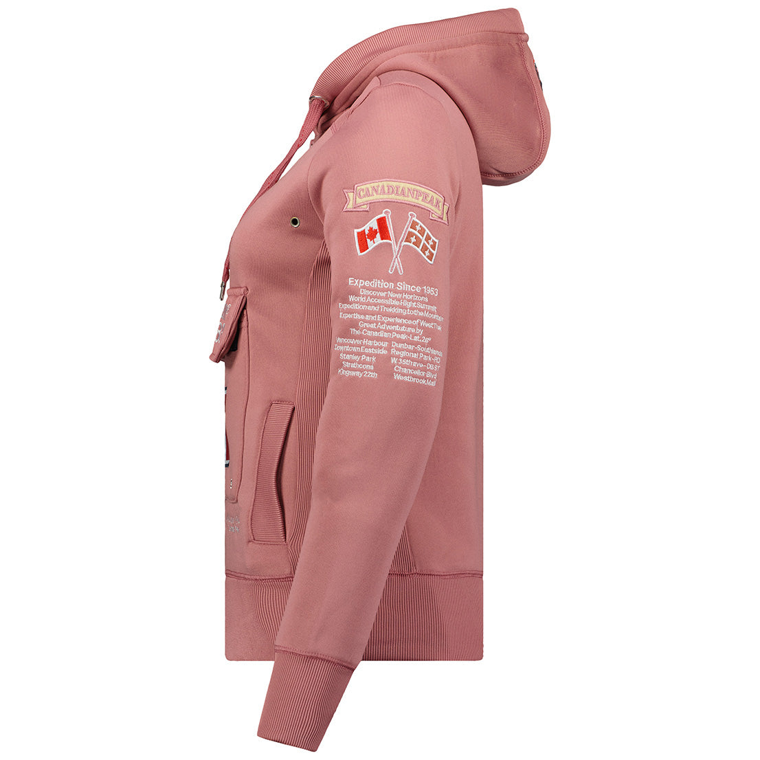 Geographical Norway Gyrelle Lady - Sweat Femme Capuche Avec Poches - Sweatshirt Femmes Manche Pull Manches Longues Chaud