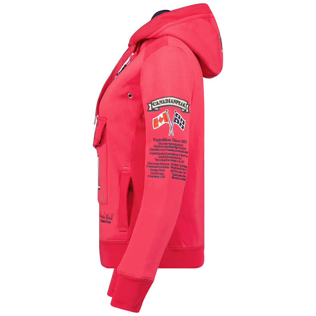 Geographical Norway Gyrelle Lady - Sweat Femme Capuche Avec Poches - Sweatshirt Femmes Manche Pull Manches Longues Chaud