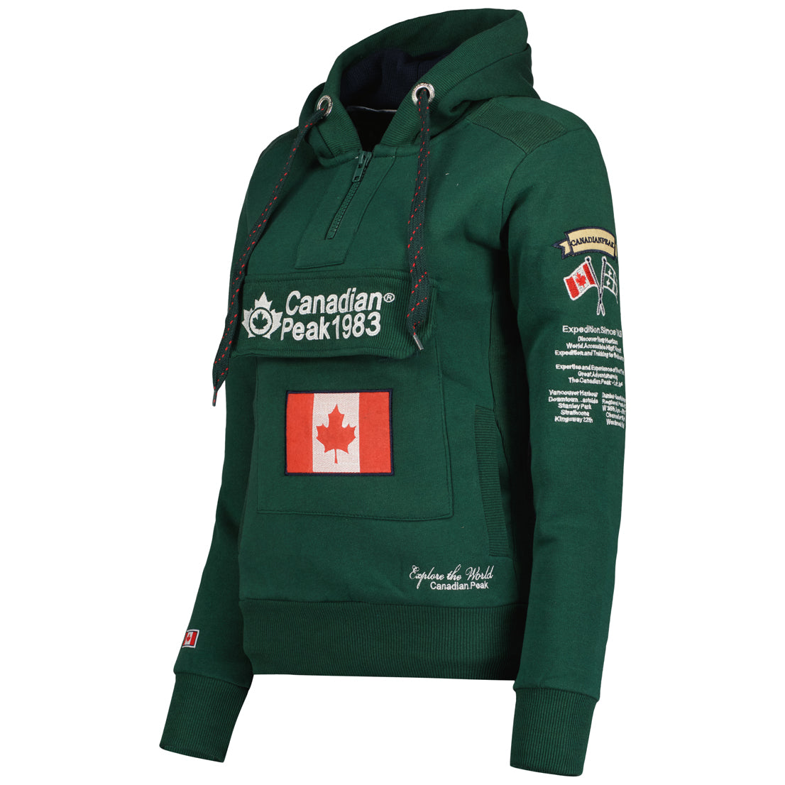 Geographical Norway Gyrelle Lady - Sweat Femme Capuche Avec Poches - Sweatshirt Femmes Manche Pull Manches Longues Chaud
