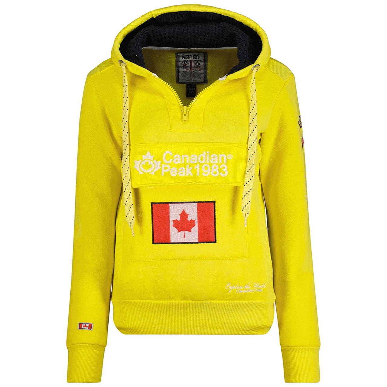Geographical Norway Gyrelle Lady - Sweat Femme Capuche Avec Poches - Sweatshirt Femmes Manche Pull Manches Longues Chaud