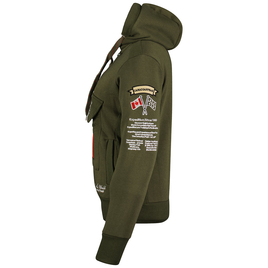 Geographical Norway Gyrelle Lady - Sweat Femme Capuche Avec Poches - Sweatshirt Femmes Manche Pull Manches Longues Chaud