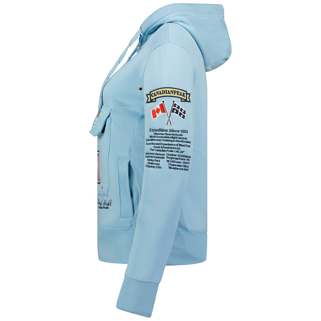 Geographical Norway Gyrelle Lady - Sweat Femme Capuche Avec Poches - Sweatshirt Femmes Manche Pull Manches Longues Chaud