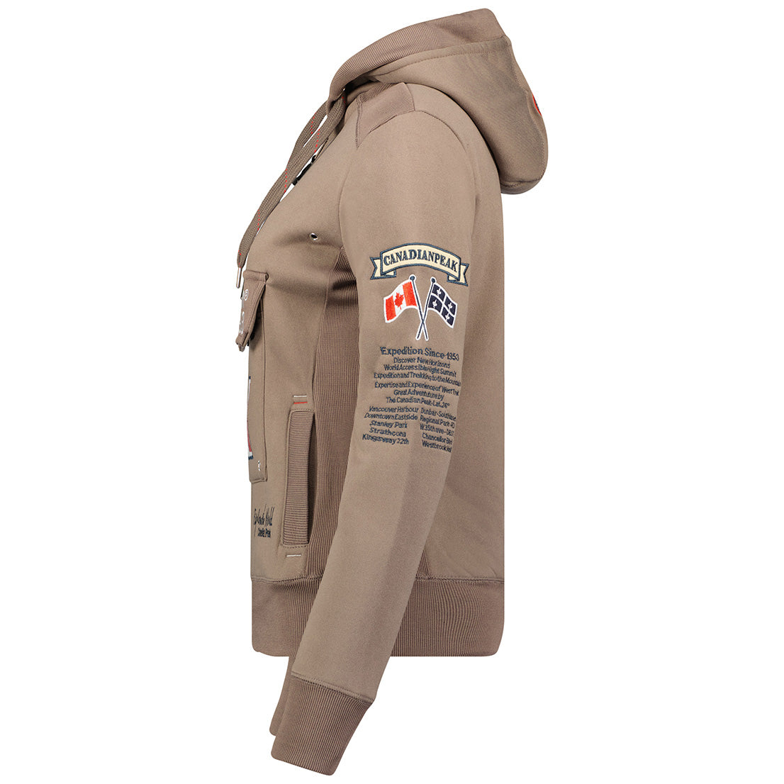 Geographical Norway Gyrelle Lady - Sweat Femme Capuche Avec Poches - Sweatshirt Femmes Manche Pull Manches Longues Chaud