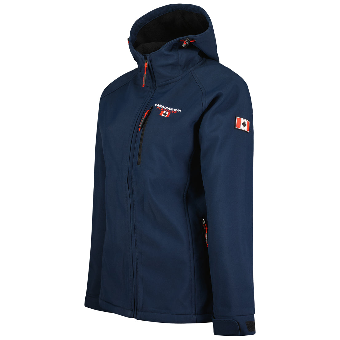 Canadian Peak Tacereak Lady - Veste Femme Softshell Capuche Impermeable - Manteau Polaire Blouson Coupe Vent Resistant Travail