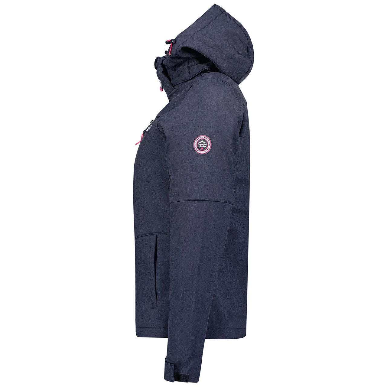 Canadian Peak Timmexeak Lady - Veste Femme Softshell Capuche Impermeable - Manteau Polaire Blouson Coupe Vent Resistant Travail