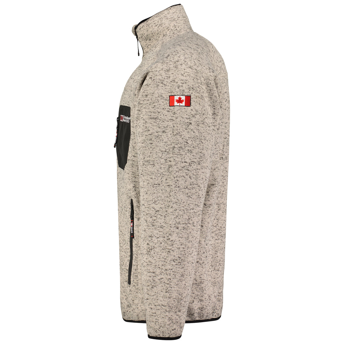 Canadian Peak Titleak Men - Polaire Epaisse Homme Chaude Fermeture Zip - Veste Sweats Hiver Chaud Hommes Doux - Sweat Doublure Longues Manches